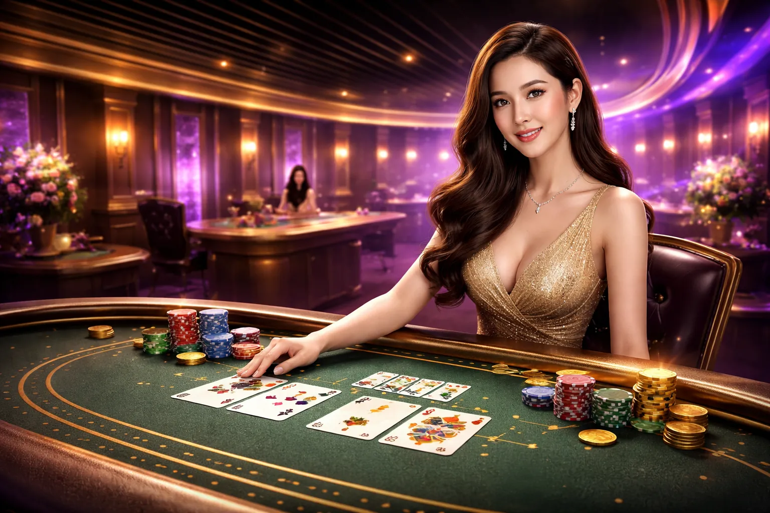 Hình nền Zbet Doo với hiệu ứng ánh sáng neon